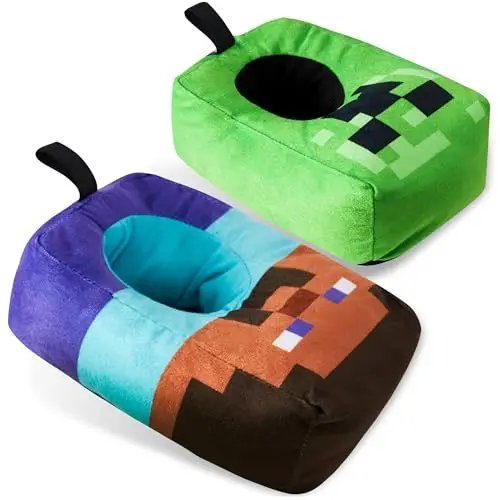 MINECRAFT Ciabatte Bambino, Accogliente Creeper Casa Scarpe