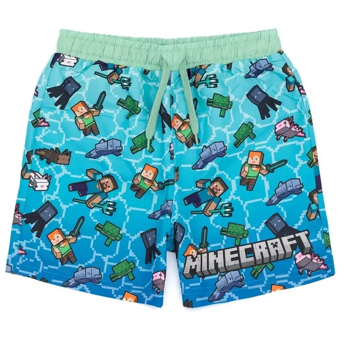 Costume / Bermuda da spiaggia Minecraft NS7055 Blu