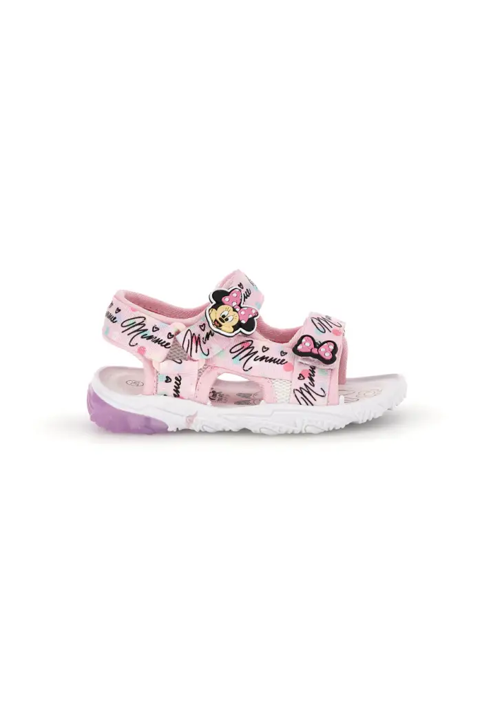 Sandali rosa con strappi e luci Minnie D3010791T10 [ROSA]