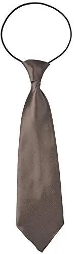 Miobo Cravatta bambini ragazzi con elastico flessibile, marrone
