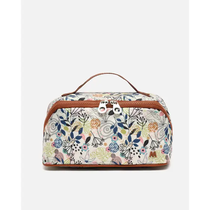 Misako Beauty Case Lini beauty case da viaggio con stampa Beige
