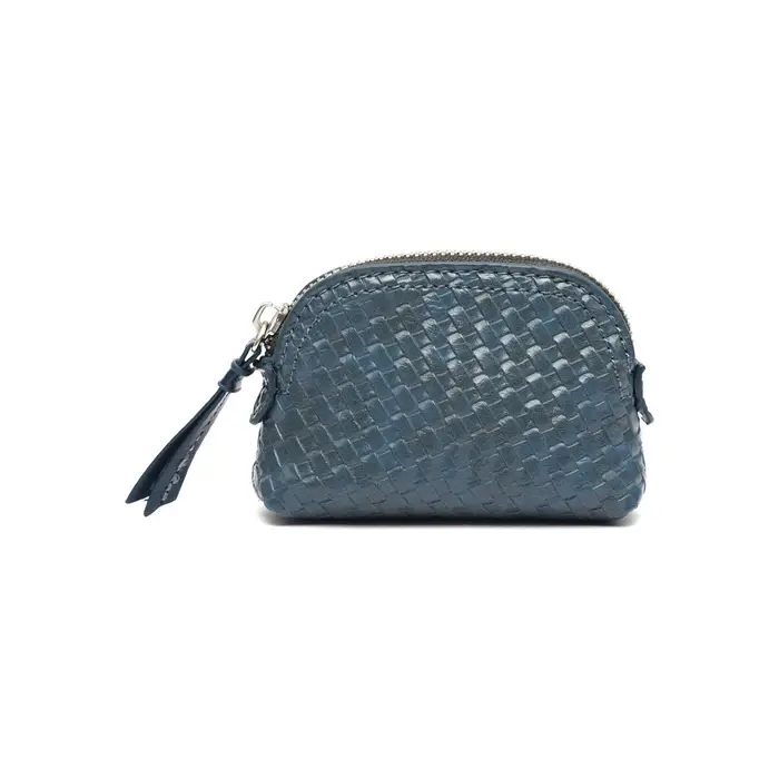 Misako Trousse Portamonete intrecciato empadi ed Blu