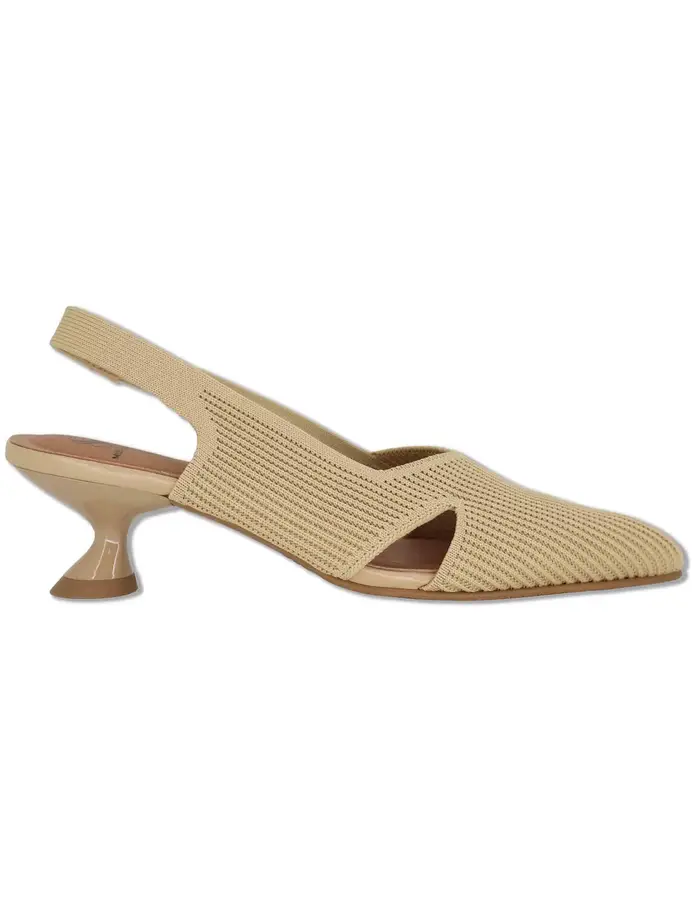 Miss Elastic Slingback D Orsay in tessuto camel Donna 75111