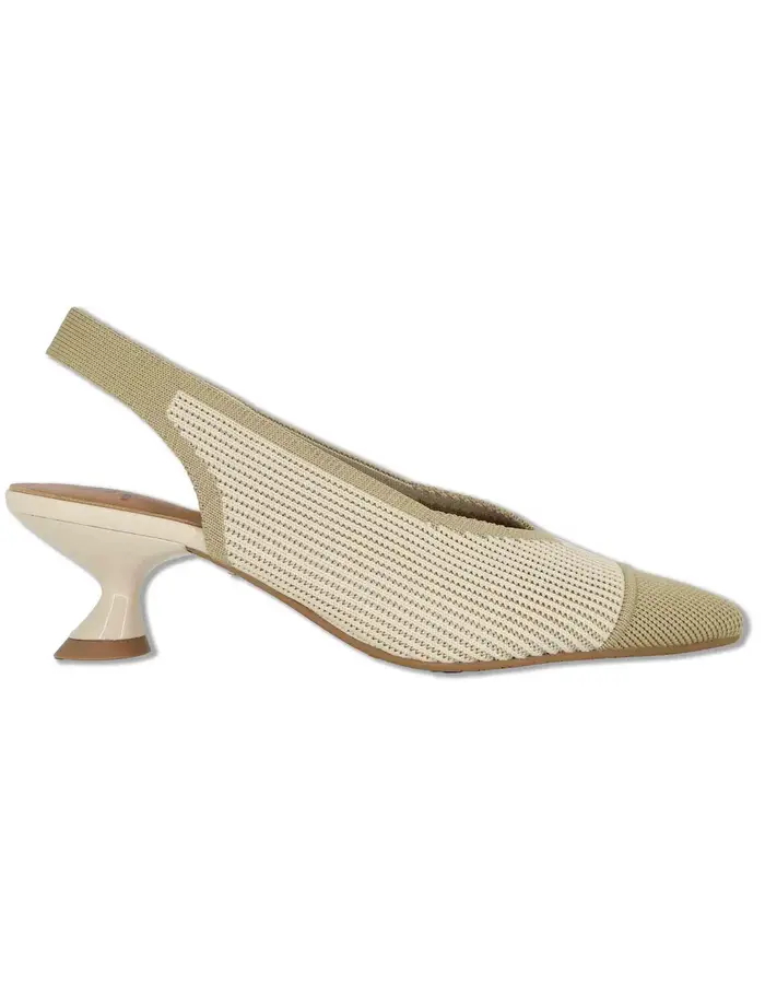 Miss Elastic Slingback in tessuto beige Donna 76535 65-3V