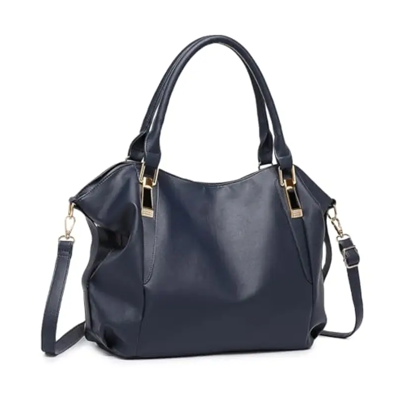 Miss Lulu Borsa Donna Grande con Tracolla Regolabile, Tote Bag Impermeabile Pelle PU, per Lavoro, Scuola, Università e