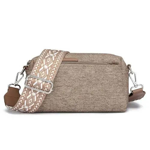 Miss Lulu Borsa Tracolla Donna Nero Piccola, Borse Media PU Pelle Morbido Impermeabile, Tracolla Rimovibile e