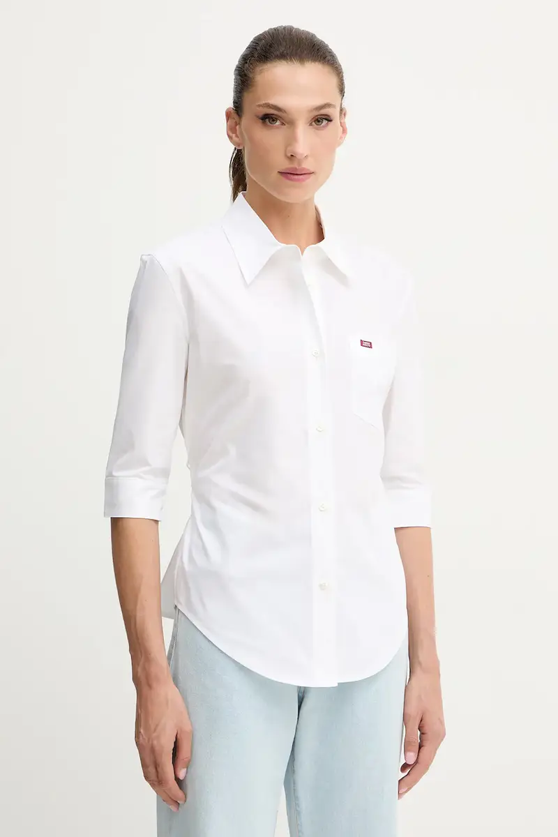 Miss Sixty camicia in cotone donna colore bianco 6S3XJ42300