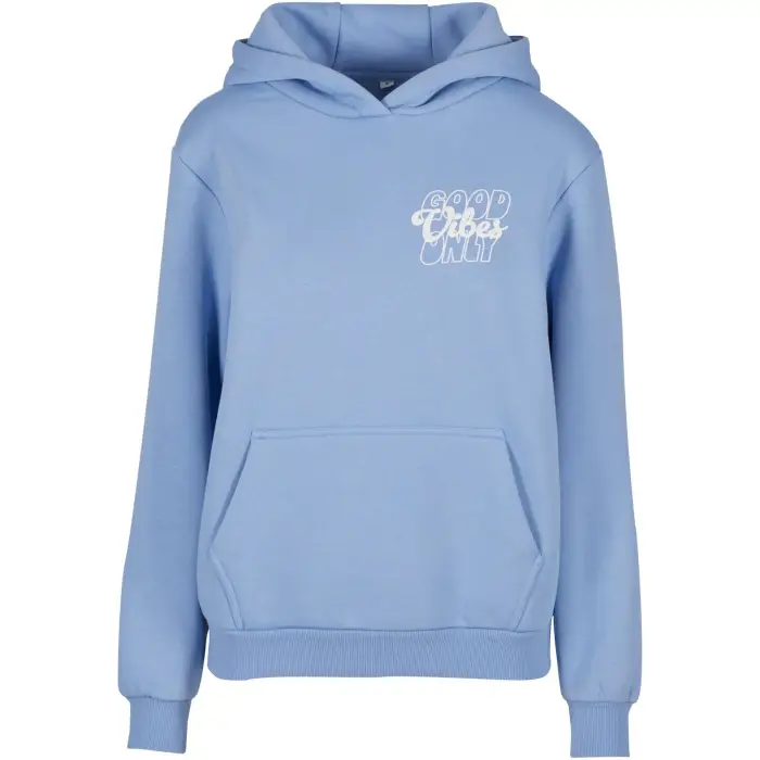 Miss Tee Felpa con cappuccio con stampa da donna Good Vibes Puff