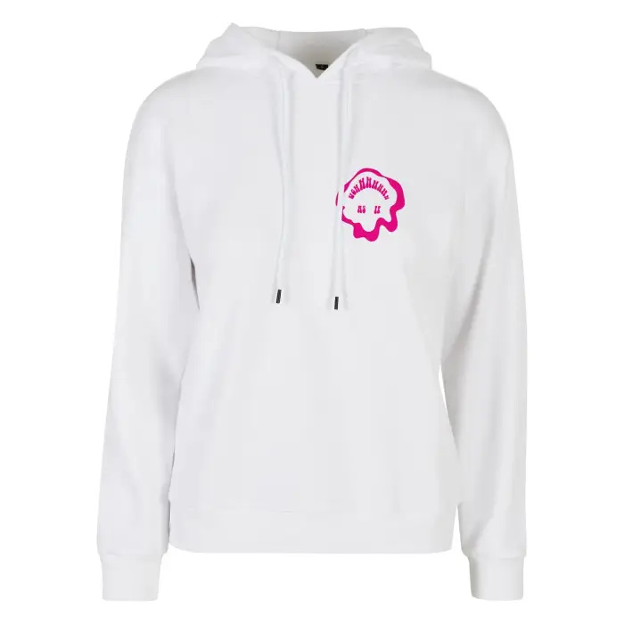 Miss Tee Felpa con cappuccio da donna Every Things Nice Blanc