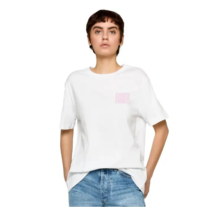 Miss Tee T-shirt da donna Choose Kindness Roses Blanc