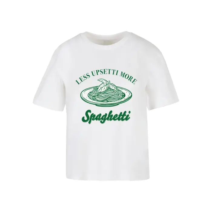 Miss Tee T-shirt da donna Less Upsetti Blanc