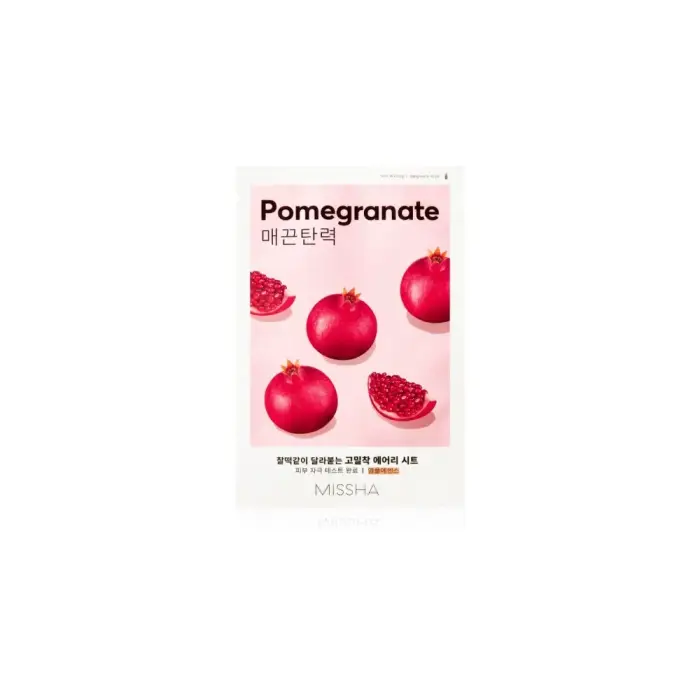 Missha Airy Fit Melograno maschera in tessuto emolliente e rinfrescante 19 g