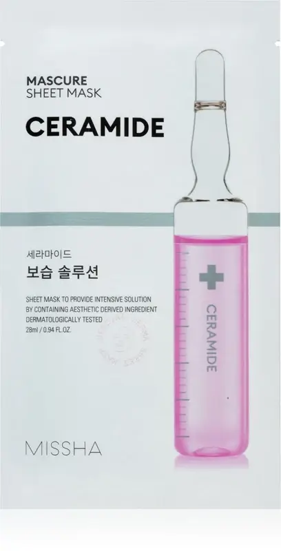 Missha Mascure Ceramide maschera viso nutriente in tessuto 28 ml