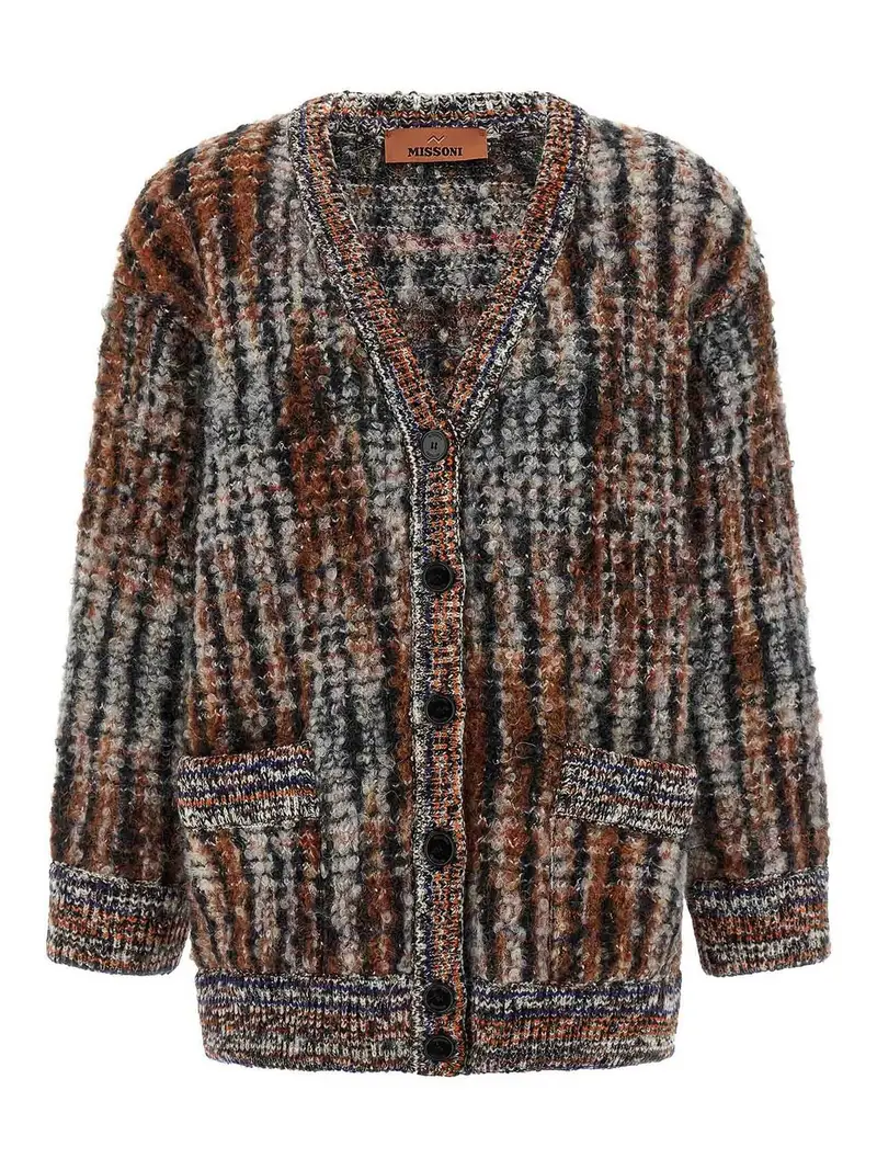 Missoni Cardigan in lana Boucl Multicolore