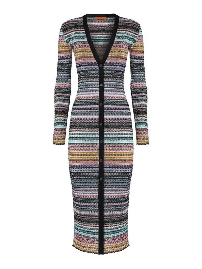 Missoni Cardigan lungo Giallo Chiaro