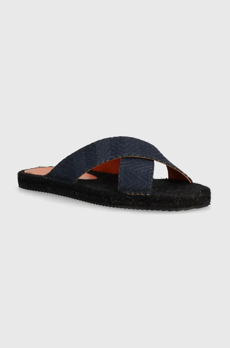 Missoni ciabatte slide Naxos uomo colore blu navy M27_002