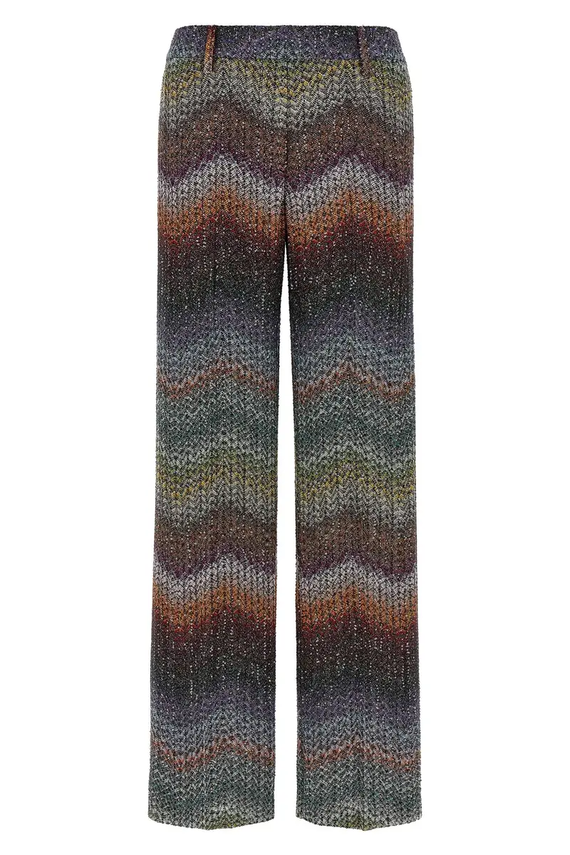 MISSONI Pantalone Viscosa Lamé Zig Zag Multi