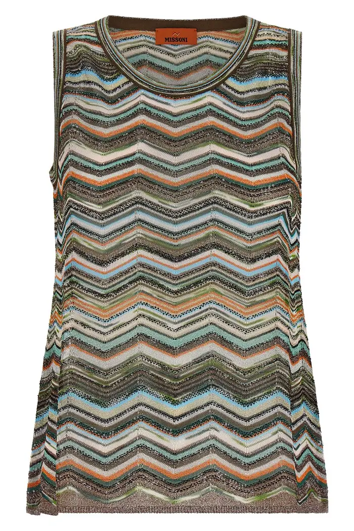 MISSONI Top Lavorazione Chevron Multi