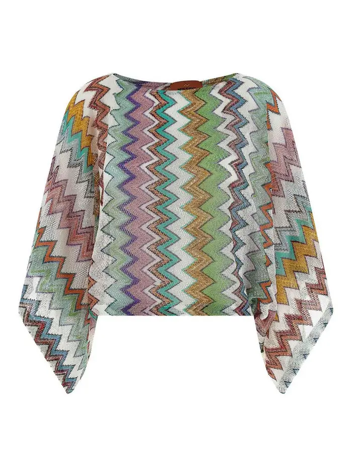 Zigzag Top Multicolore
