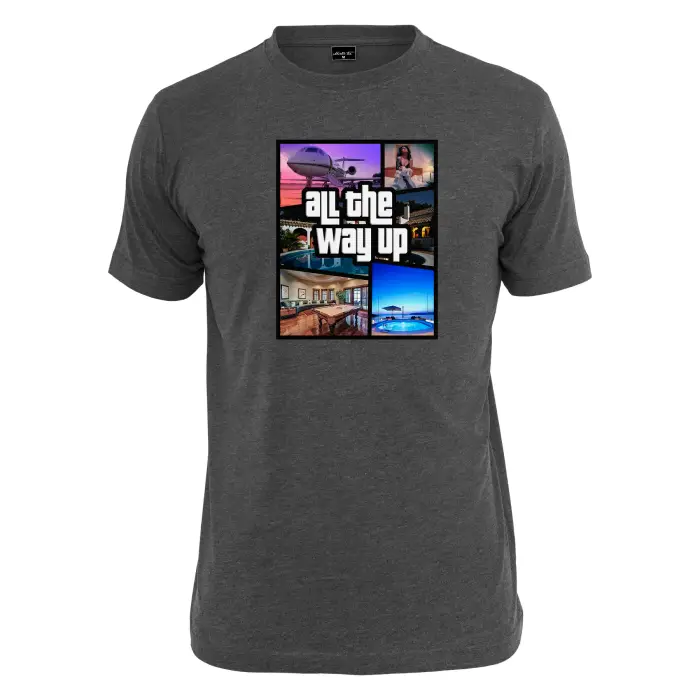 T-shirt Mister Tee all the way up mahup Marron