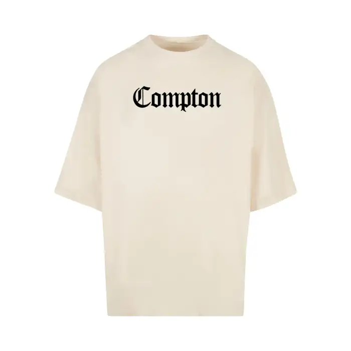 mister tee T-shirt Compton Huge Beige