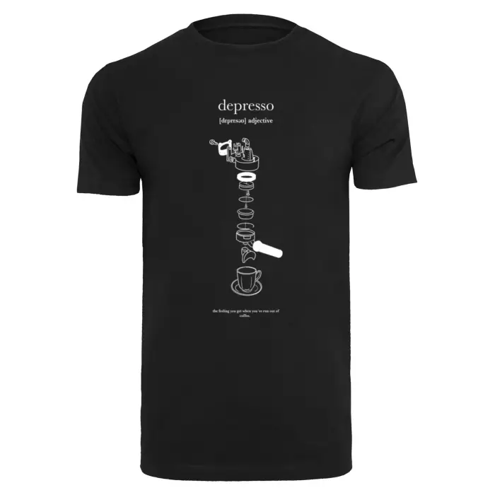 mister tee T-shirt Depresso Noir