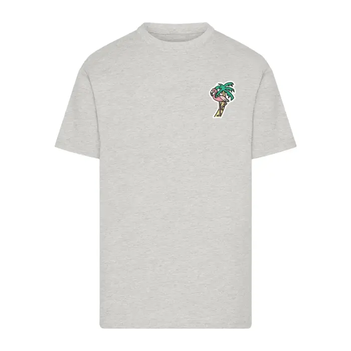 mister tee T-shirt Flamingo X Gris