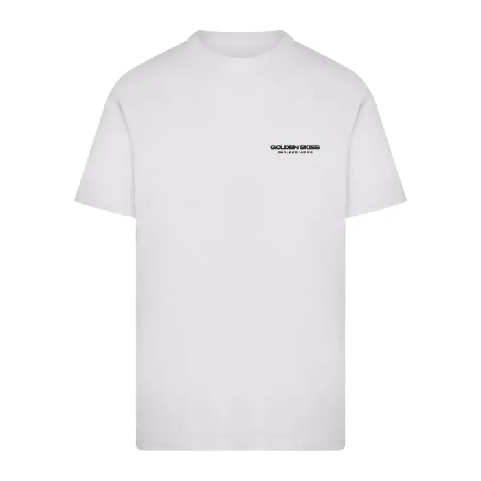 mister tee T-shirt Golden Skies Endless Vibes Blanc