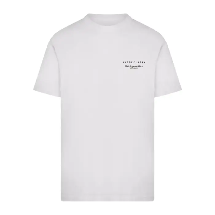 mister tee T-shirt Kyoto Japan Birds And Flowers Blanc