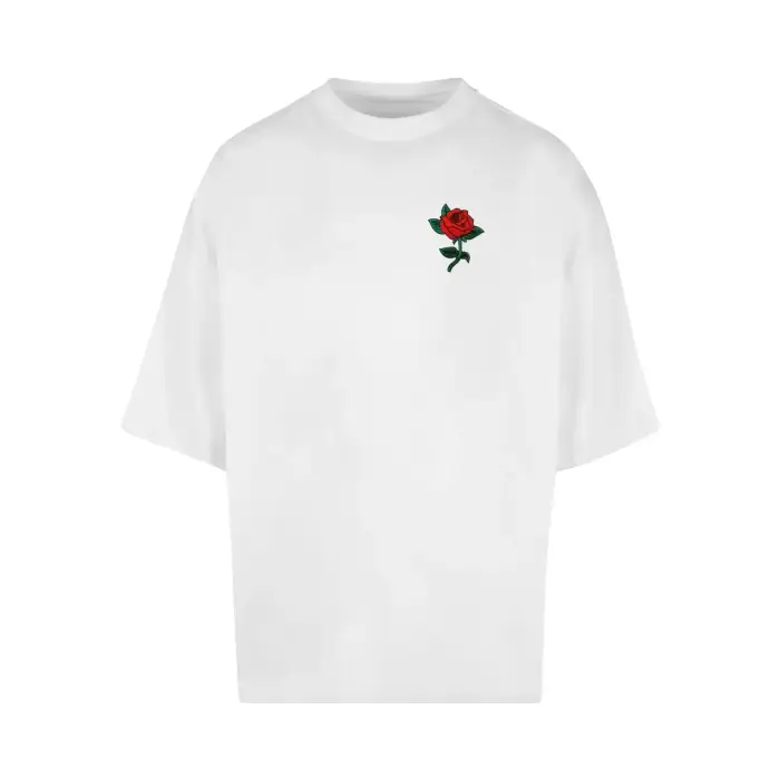 mister tee T-shirt Rose Huge Blanc