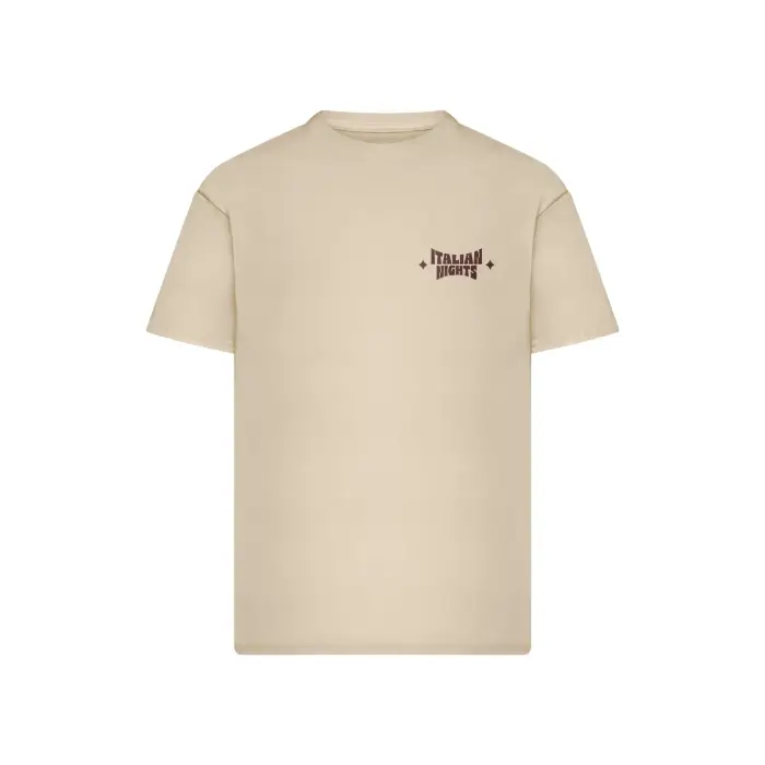 mister tee T-shirt oversize Italian Nights Beige