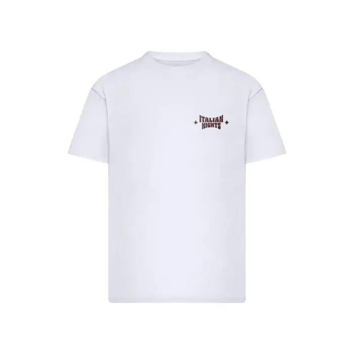 mister tee T-shirt oversize Italian Nights Blanc