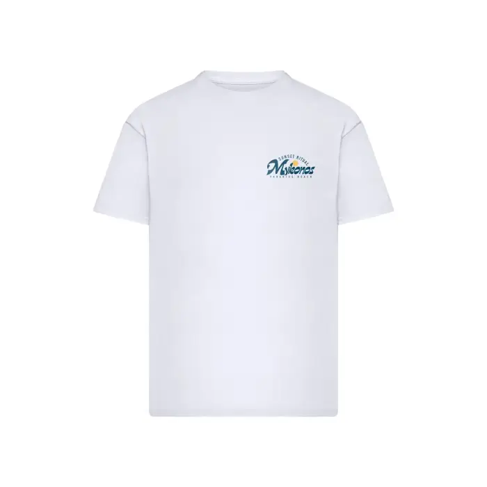 mister tee T-shirt oversize Mykonos Mood Blanc