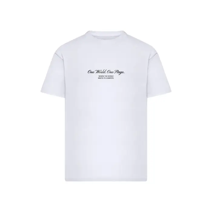 mister tee T-shirt oversize One World One Stage Blanc