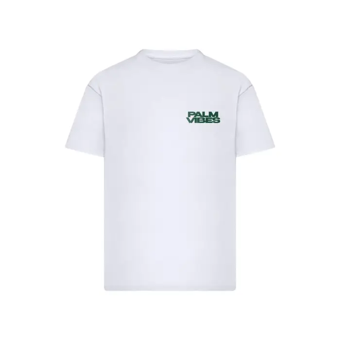 mister tee T-shirt oversize Palm Vibes Blanc
