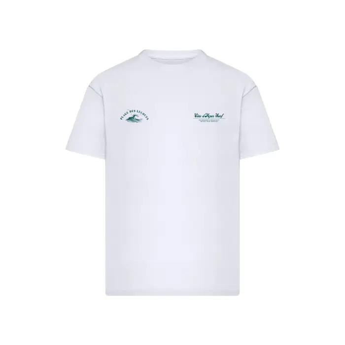 mister tee T-shirt oversize Plage Des Lecques Blanc