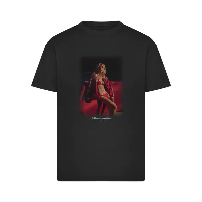 mister tee T-shirt oversize Race Mode Noir