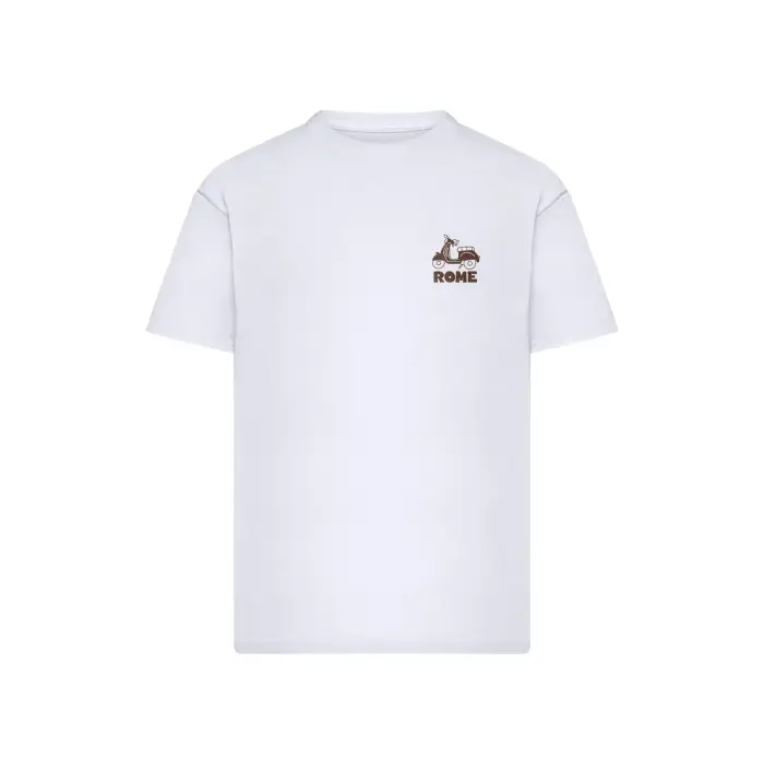 mister tee T-shirt oversize Roman Souvenirs Blanc