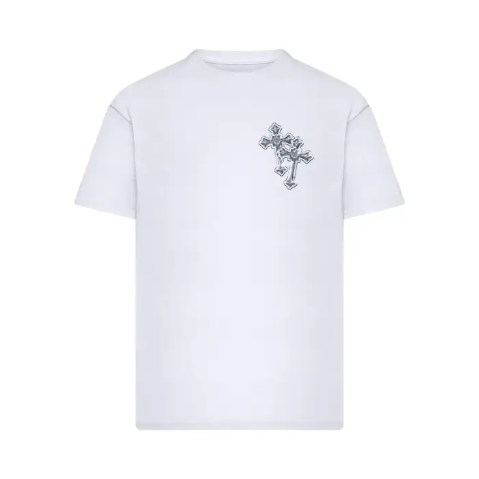 mister tee T-shirt oversize Six Crosses Blanc