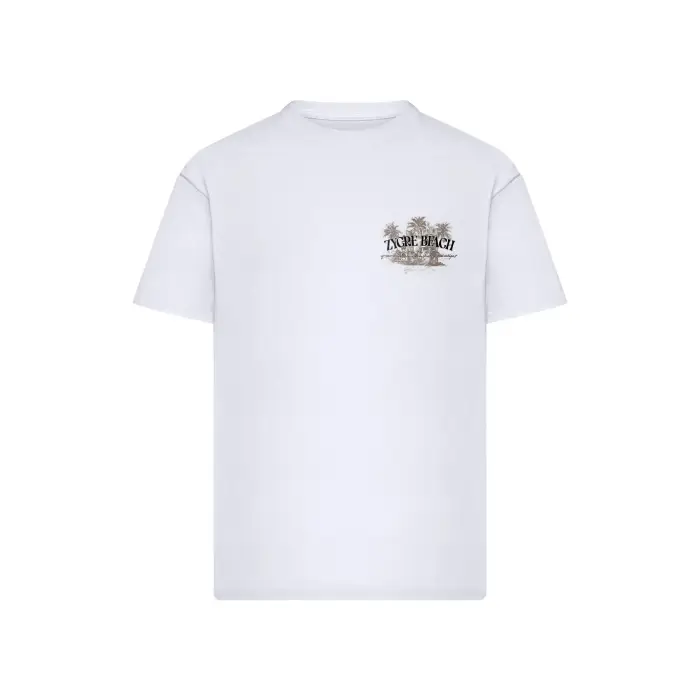 mister tee T-shirt oversize Zycre Beach Blanc