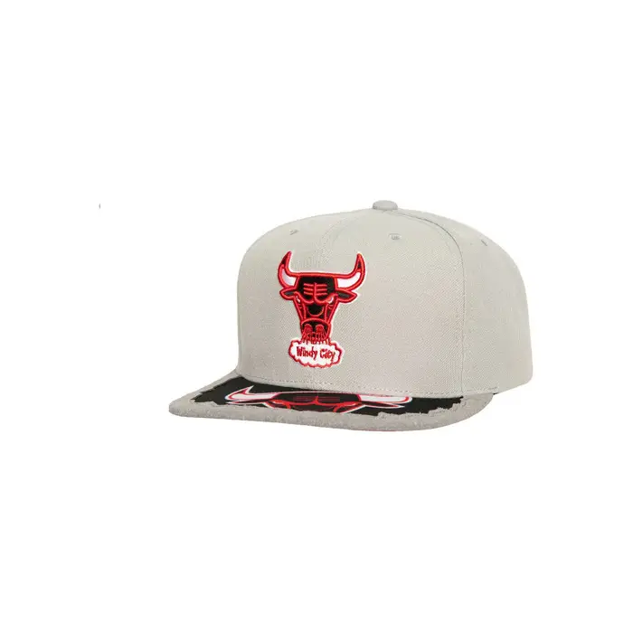 Cappellino Mitchell And Ness Mitchell Ness NBA Munch Time Chicago Bulls Grigio