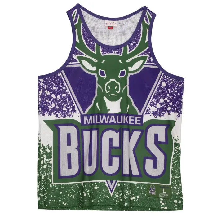 Mitchell & Ness D bardeur Jumbotron Mesh Milwaukee Bucks Vert