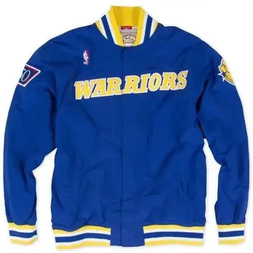 Mitchell & Ness Giacca NBA Golden State Warriors authentic Bleu