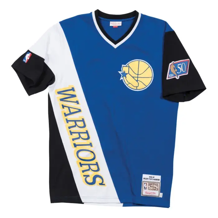Maglia con scollo a V Golden State Warriors NBA Authentic Bleu