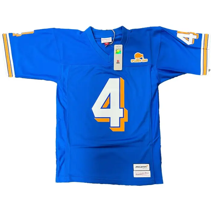 Maglia Mitchell & Ness Collab Mclaren Norris Bleu