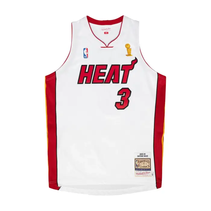 Maglia NBA Miami Heat Dwyane Wade Finals 2005 Blanc