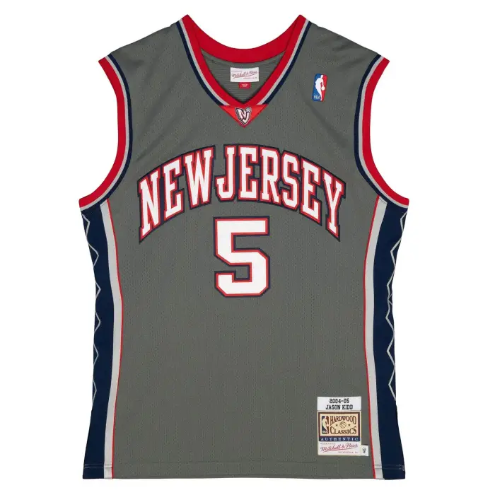 Maglia Nba New Maglia Nets Jason Kidd Gris