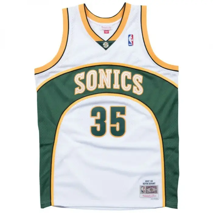 Mitchell & Ness Maglia NBA Seattle Supersonics Swingman Kevin Durant Blanc