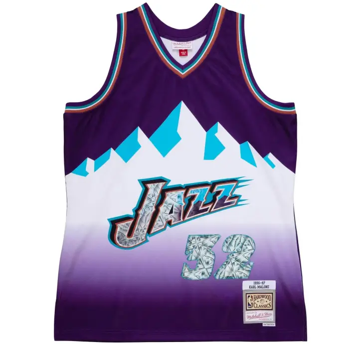 Maglia Nba Utah Jazz Karl Malone Violet