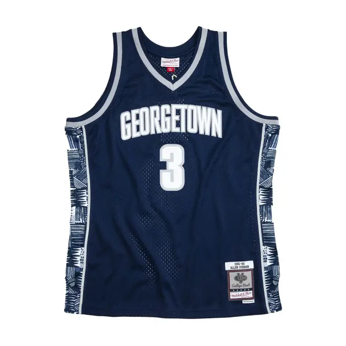 Maglia NCAA Georgetown Allen Iverson Bleu